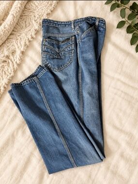Vintage N’est Ce Pas Jeans 9/10 27 Waist 100% Cotton Denim Made in Korea
